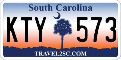 SC license plate KTY573