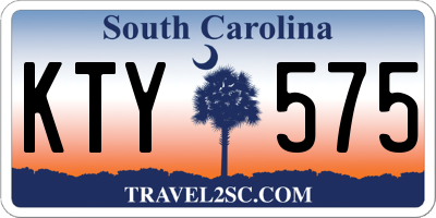 SC license plate KTY575