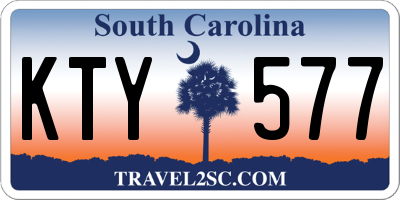 SC license plate KTY577