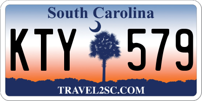 SC license plate KTY579