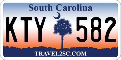 SC license plate KTY582