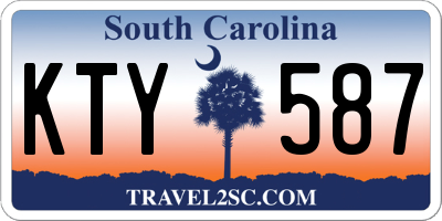 SC license plate KTY587