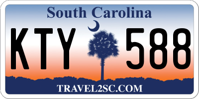 SC license plate KTY588
