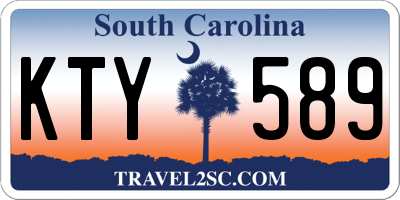 SC license plate KTY589