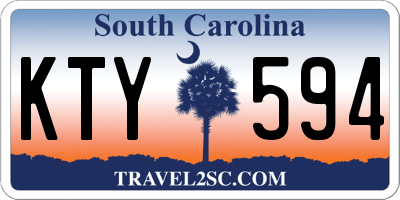 SC license plate KTY594