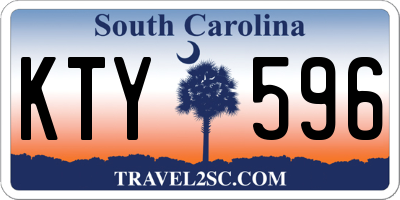 SC license plate KTY596
