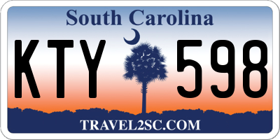 SC license plate KTY598