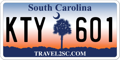 SC license plate KTY601