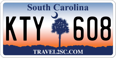 SC license plate KTY608