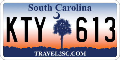 SC license plate KTY613
