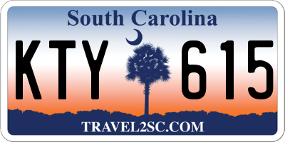 SC license plate KTY615