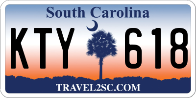 SC license plate KTY618