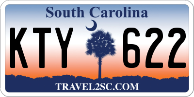 SC license plate KTY622