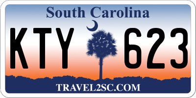 SC license plate KTY623