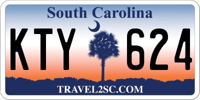 SC license plate KTY624