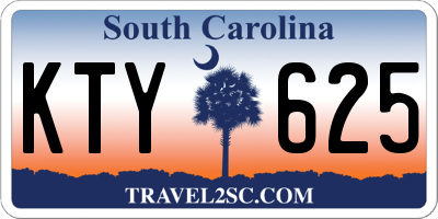 SC license plate KTY625
