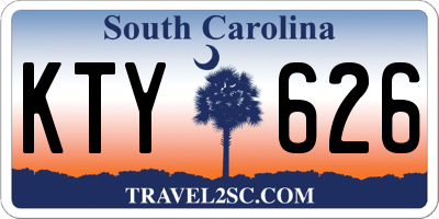 SC license plate KTY626
