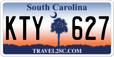 SC license plate KTY627