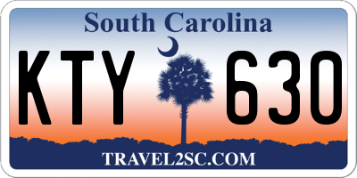 SC license plate KTY630