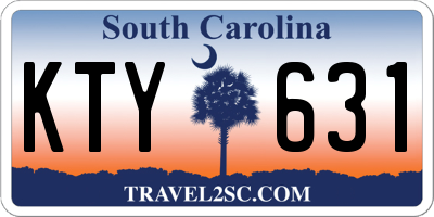 SC license plate KTY631
