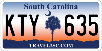 SC license plate KTY635