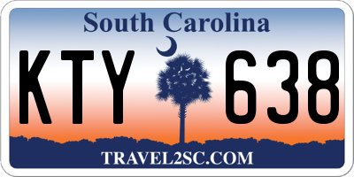 SC license plate KTY638