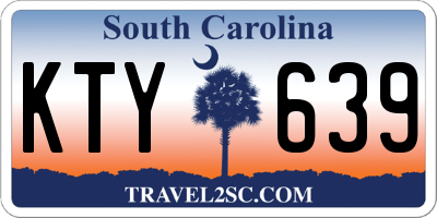 SC license plate KTY639