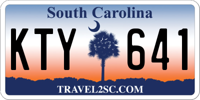 SC license plate KTY641