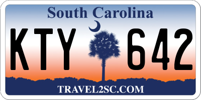 SC license plate KTY642