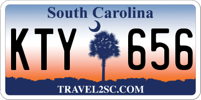 SC license plate KTY656