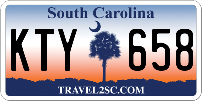 SC license plate KTY658