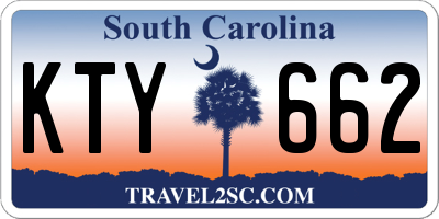 SC license plate KTY662