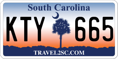 SC license plate KTY665