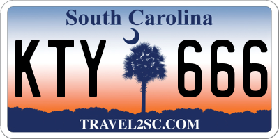 SC license plate KTY666