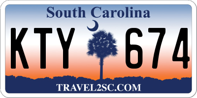 SC license plate KTY674