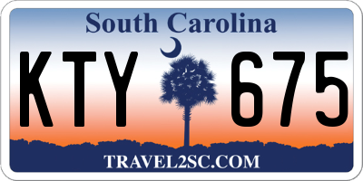 SC license plate KTY675