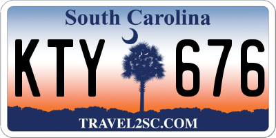 SC license plate KTY676