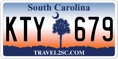 SC license plate KTY679