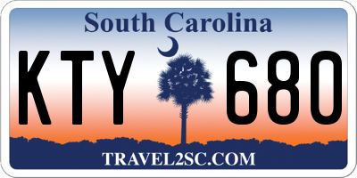 SC license plate KTY680