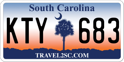 SC license plate KTY683