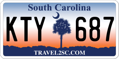 SC license plate KTY687