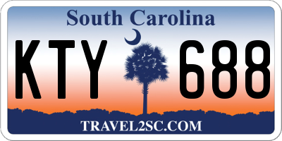 SC license plate KTY688