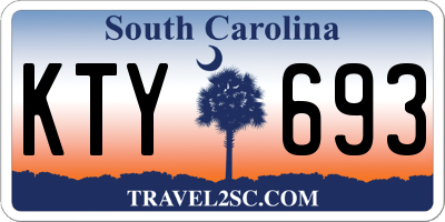 SC license plate KTY693