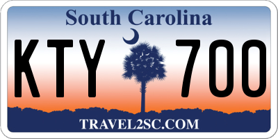 SC license plate KTY700