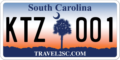SC license plate KTZ001