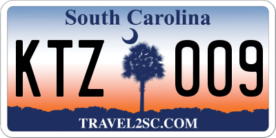 SC license plate KTZ009