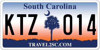 SC license plate KTZ014