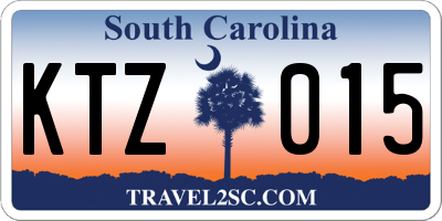 SC license plate KTZ015