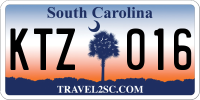 SC license plate KTZ016