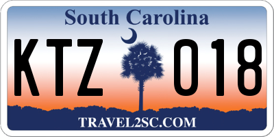 SC license plate KTZ018